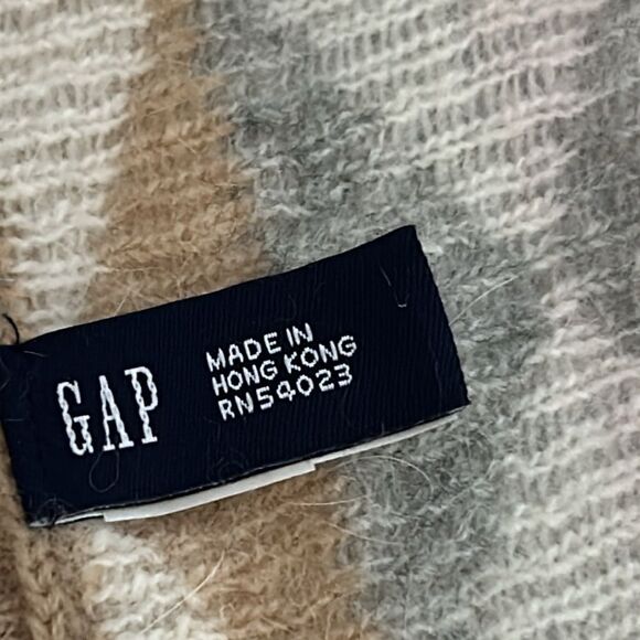 Gap Argyle rabbit, hair wool scarf - Picture 3 of 8